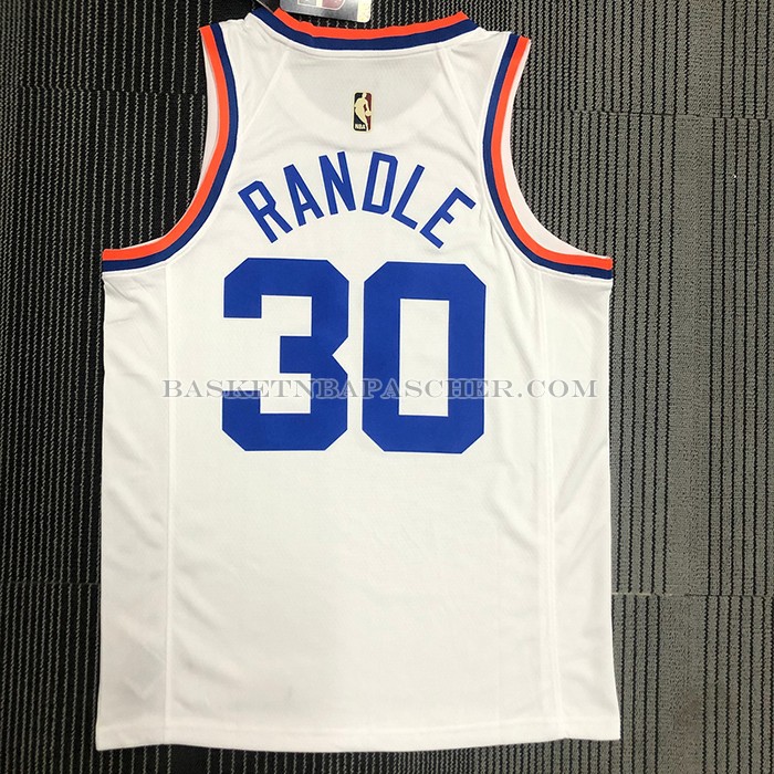 Maillot New York Knicks Julius Randle NO 30 75th Anniversary Blanc